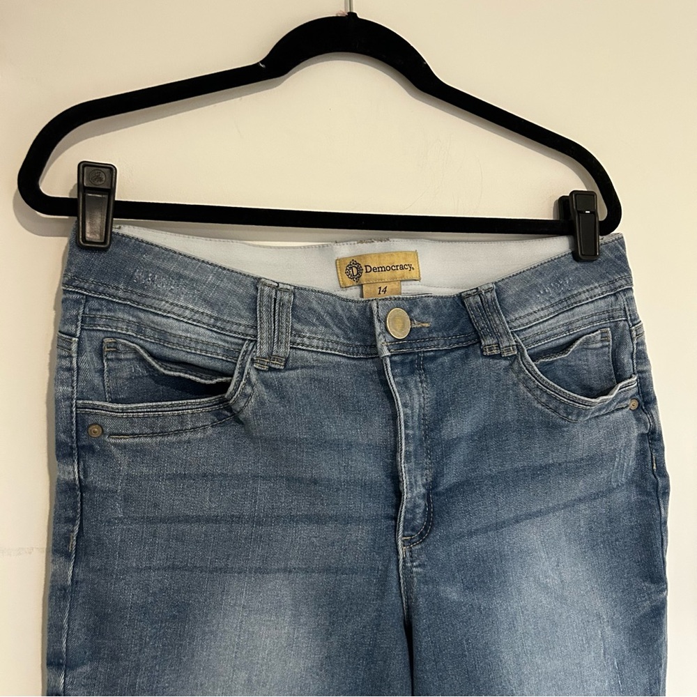 Democracy “Ab” Technology High Rise Waist Skinny Jeans Size 14 - Picture 3 of 6